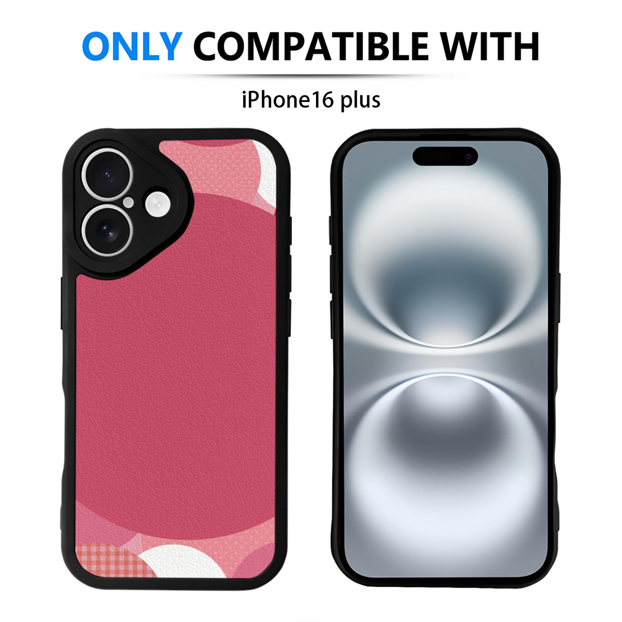（画像用） Hello Kitty ハローキティ 【iPhone 16シリーズ対応】シリコンスマホケース（レザー調） 材質：シリコン